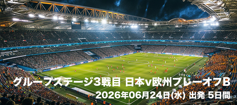 グループステージ3戦目 日本v欧州プレーオフB